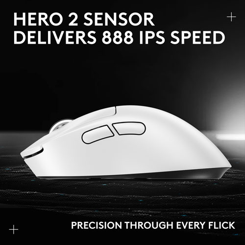 Logicool PRO X SUPERLIGHT 2 DEXホワイト Logitech PRO X SUPERLIGHT 2 DEX Wireless Gaming Mouse