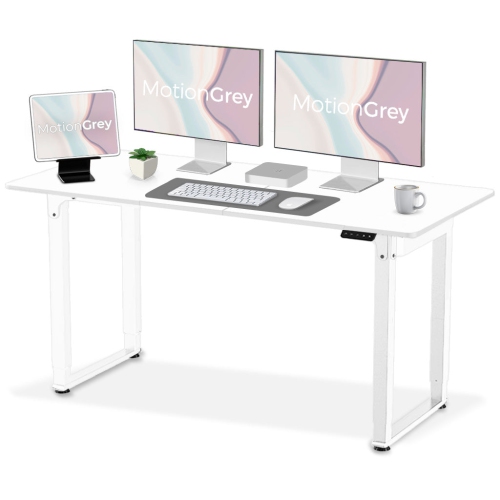 MotionGrey Ergo2 Series Pro - Standing Desk with White Tabletop