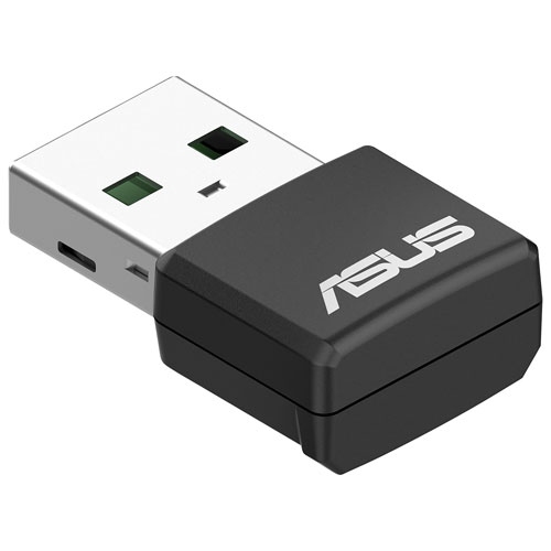 Adaptateur USB bibande sans fil AX1800 d'Asus remis à neuf; fabricant d'origine : USB-AX55