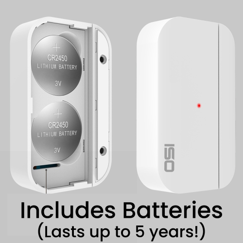 OSI Wireless Contact Sensors-Gen 2, Accessory for OSI Smart Alarm System (Gen 2), Wi-Fi wireless Door & Window Sensor, with 3M Adhesive, use on