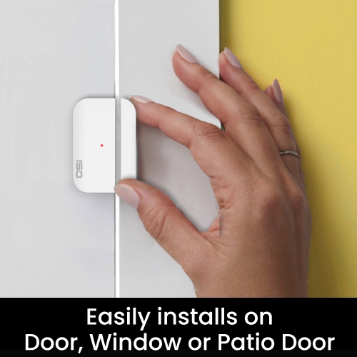 OSI Wireless Contact Sensors-Gen 2, Accessory for OSI Smart Alarm System (Gen 2), Wi-Fi wireless Door & Window Sensor, with 3M Adhesive, use on