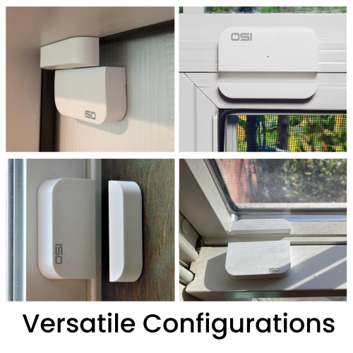 OSI Wireless Contact Sensors-Gen 2, Accessory for OSI Smart Alarm System (Gen 2), Wi-Fi wireless Door & Window Sensor, with 3M Adhesive, use on