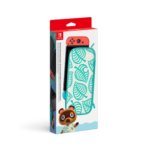 Refurbished Nintendo Switch Animal Crossing, New Horizons Aloha Edition Carrying Case & Screen Protector HACAPSSAG OEM