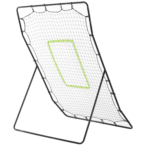 Soozier 4 x 5.7 FT Volleyball Rebounder Net with Strike Zone, Soccer Baseball Lacrosse Rebounder Net for Teens Adults Pitching, Training and Fielding