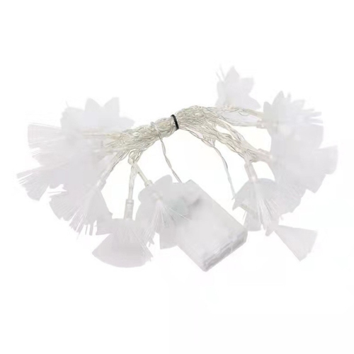 YOULIGHTS 40 LEDs Flower Fibre Optic Fairy Lights 19.68Ft/6M, Firework String Lights Battery Operated - Warm White