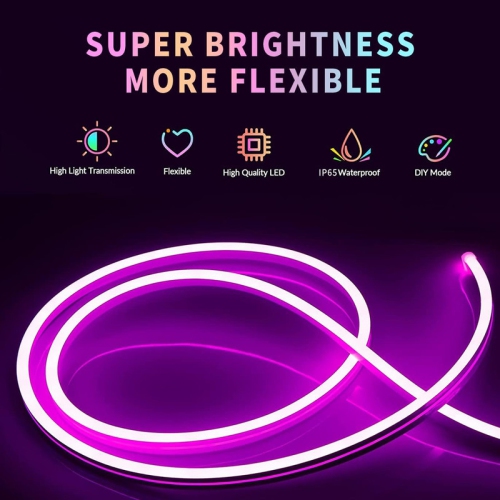 YOULIGHTS 49.21ft/15 M Led Neon Lights,Smart App Remote Control Music Sync Color Changing, DIY Graphics Flexible Led Lights Strip