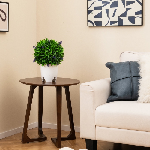 Gymax 2 PCS Artificial Lavender Topiary Balls 12 Inch Faux Hanging Plant Balls w/ Flowers