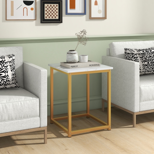 Gymax Round Nesting Table Set of 3 Modern / Farmhouse Coffee Table w/2 End Tables