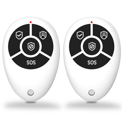 OSI Alarm Remote Controller 2-Pack - Accessory for OSI Smart Alarm System (Gen 2), Wireless, includes 1 CR2032 Battery, SOS, ARM Home, Arm Away and
