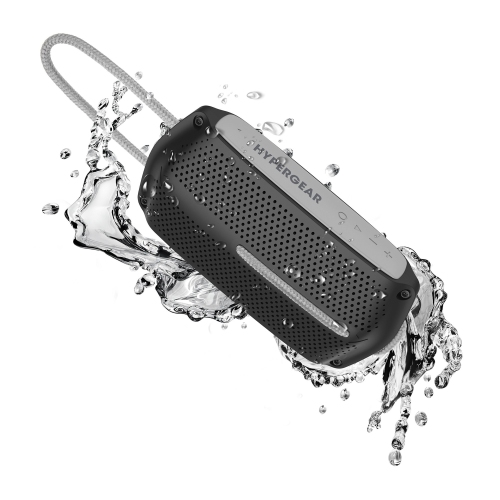 HYPERGEAR  Wave Wireless Waterproof Bluetooth Speaker - Black/grey