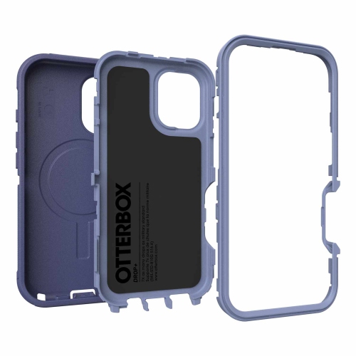 OtterBox Defender Pro Case for iPhone 16 - Rugged Purple Hard Shell with MagSafe