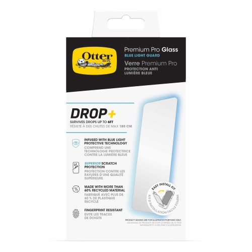 Otterbox Premium Pro Glass Blue Light Screen Protector for iPhone 16 - Ultimate Protection and Eye Care
