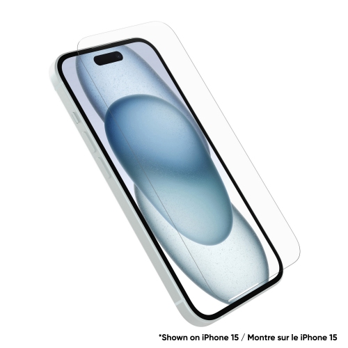 Protecteur d'écran en verre de qualité supérieure d'OtterBox pour iPhone 16 - Protection optimale contre les dommages