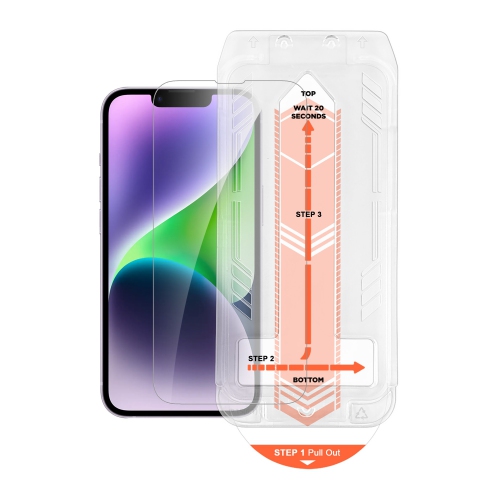 HyperGear iPhone 14/13/13 Pro HD Tempered Glass Screen Protector w/ EZ Installation Applicator Tray