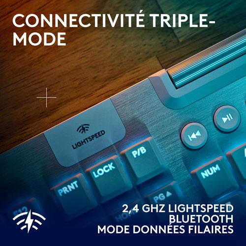 Logitech G915 X LIGHTSPEED Wireless Backlit Mechanical GL Tactile Full-Size Gaming Keyboard - White