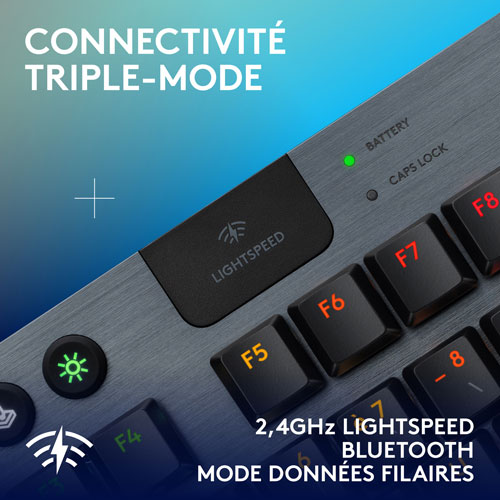 Logitech G915 X LIGHTSPEED Wireless Backlit Mechanical GL Tactile TKL Gaming Keyboard - Black
