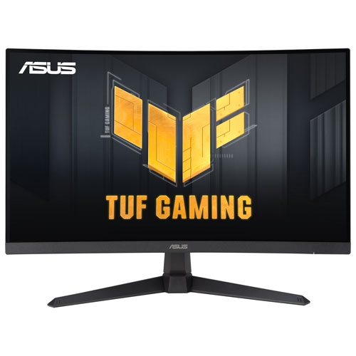 ASUS  - Tuf 27" Fhd 180Hz 1Ms Gtg Curved Va Led Freesync Gaming Monitor (Vg27Vq3B) - In Black