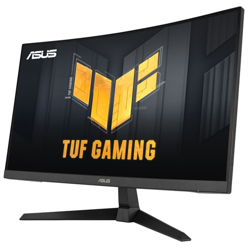 Open Box - ASUS TUF 27" FHD 180Hz 1ms GTG Curved VA LED FreeSync Gaming Monitor - Black