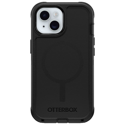 OtterBox Defender Pro Fitted Hard Shell Case for iPhone 16e/15/14/13 with MagSafe - Black