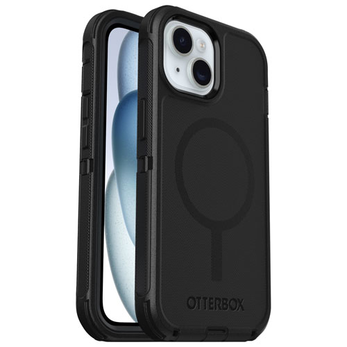 OtterBox Defender Pro Fitted Hard Shell Case for iPhone 16e/15/14/13 with MagSafe - Black
