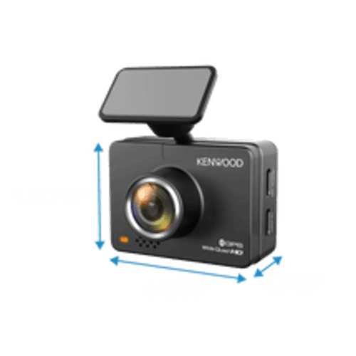 Kenwood DRV-A510W HD Dash Cam with 2" Display, GPS and Wi-Fi
