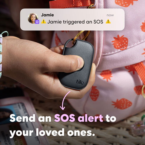 Dispositif de repérage d'article Bluetooth Tile Pro - Paquet de 4 - Noir/Blanc