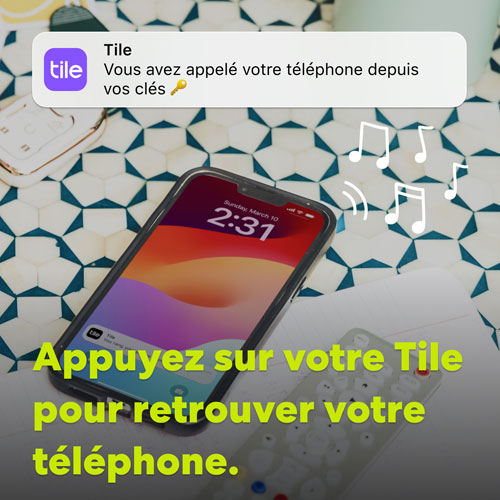 Dispositif de repérage d'article Bluetooth Tile Pro - Paquet de 2 - Noir/Blanc