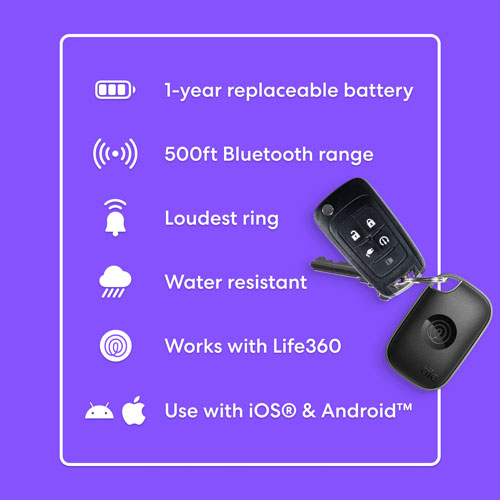 Dispositif de repérage d'article Bluetooth Tile Pro (2024) - Paquet de 2 - Noir/Blanc