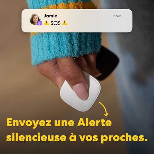 Dispositif de repérage d'article Bluetooth Mate de Tile - Blanc