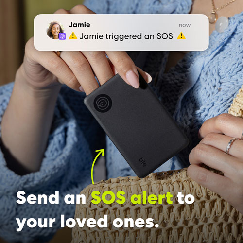 Tile Slim Bluetooth Item Tracker - Black