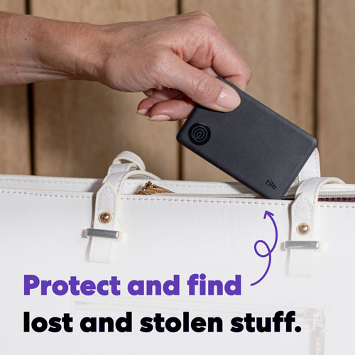 Tile Slim Bluetooth Item Tracker - Black