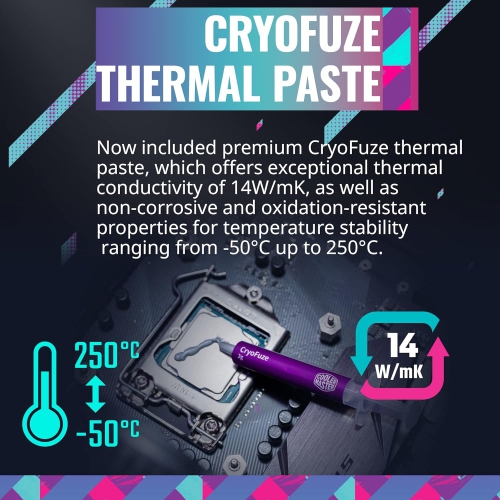 Cooler Master MasterLiquid 360L Core, Gen S Dual Chamber Pump, ARGB 360mm AIO Liquid CPU Cooler