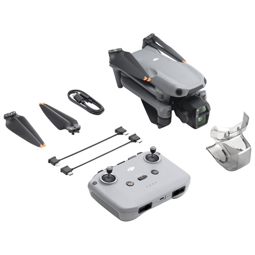 DJI Air 3S Quadcopter Drone with Camera & Remote Controller - Grey