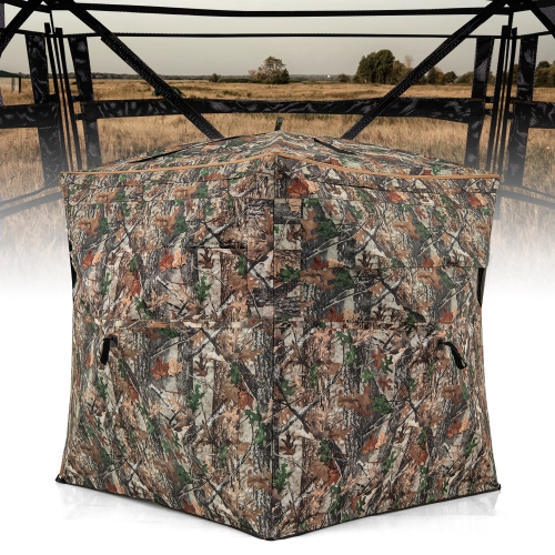 Gymax 3 in 1 Multifunctional Hunting Blind w/ Skylight Roof Cover Carrying Bag