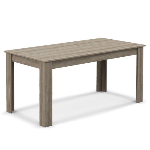 Gymax 63'' Dining Table Rectangular Modern Kitchen Table For 6 People Home Furniture