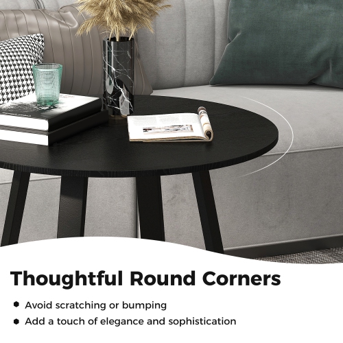 Gymax 36'' Round Wooden Dining Table for 4 w/ Pedestal Base Solid Rubber Wood Frame