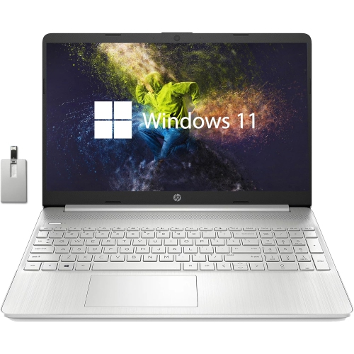 HP  15.6" HD Student Laptop, Intel I3-1115G4, 2Tb PCie SSD, 32GB Ram, Intel Uhd Graphics, 720P HD Webcam, Full Size Keyboard, Wi-Fi, Win 11, Silver