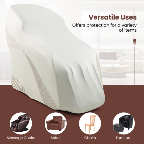 Costway Full Body Zero Gravity Shiatsu Massage Recliner Chair Protective Cover