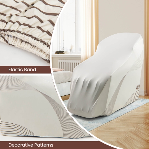 Costway Full Body Zero Gravity Shiatsu Massage Recliner Chair Protective Cover