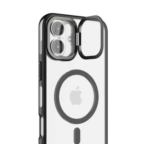 iPhone 16 Pro Anti Yellow Clear Case with Camera Kickstand