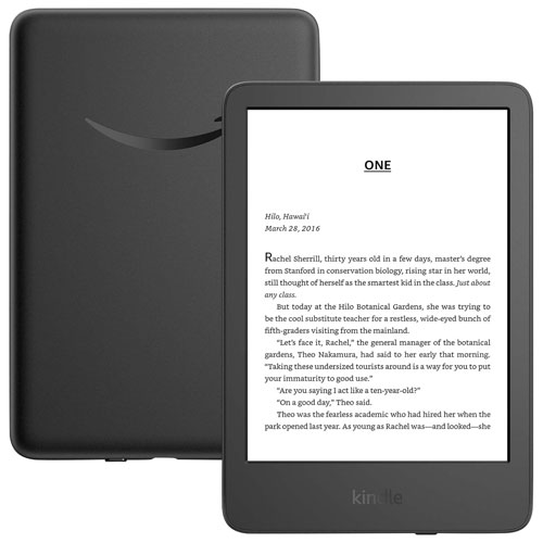 Liseuse numérique à écran tactile 6 po 16 Go Kindle d'Amazon - Noir