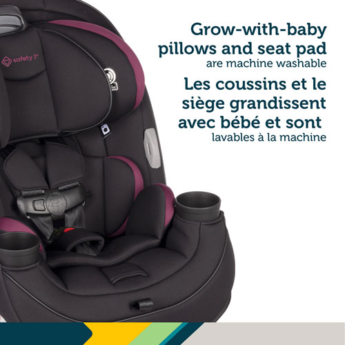 Siège d'auto 3-en-1 convertible Grow and Go de Safety 1st - Noir et pourpre Winehouse