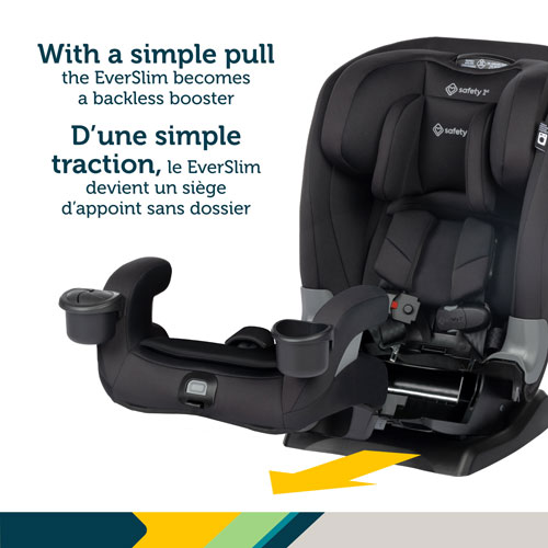 Siège rehausseur tout-en-un EverSlim de Safety 1st - Noir Hexagon Horizon