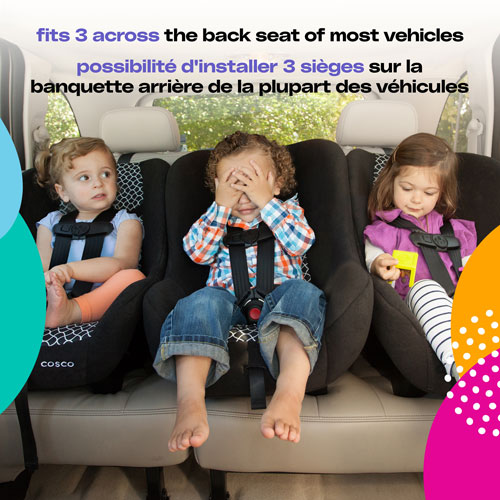 Cosco Kids Scenera NEXT 3-in-1 Convertible High-back Booster Car Seat - Blackout