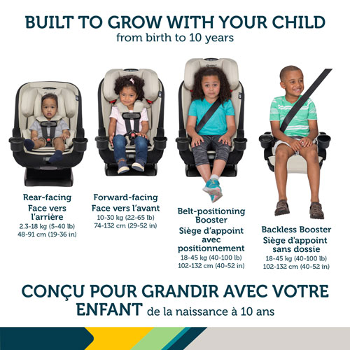 Siège rehausseur tout-en-un EverSlim de Safety 1st - Beige Dunes Edge