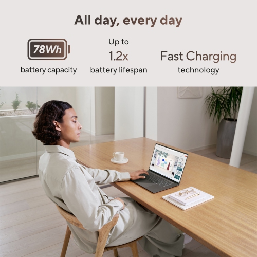 ASUS Zenbook S 16 ultrathin laptop, ASUS next-level AI PC 16" 3K 120Hz OLED Touchscreen / AMD Ryzen AI 9 365 / 24GB Memory / 1TB SSD / Wi-Fi 7 /