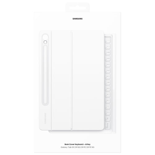 Samsung Keyboard Case for Galaxy Tab S10 FE/S10 Lite/S9/S9FE - White