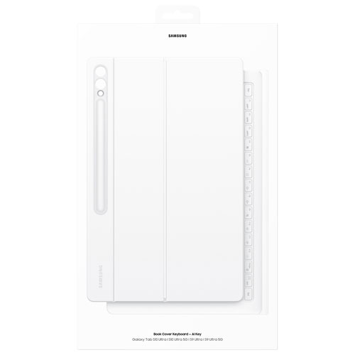 Étui-clavier de Samsung pour Galaxy Tab S10 Ultra/S9 Ultra - Blanc