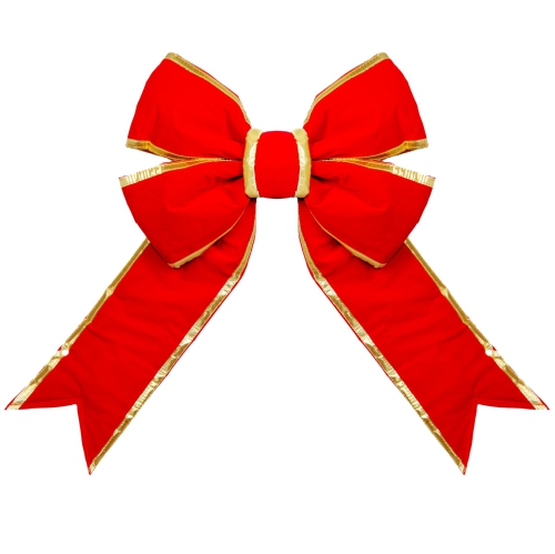 NOVELTY LIGHTS LLC  Novelty Lights 3D Velvet Christmas Bows Holiday Bows Decorations for Wreath Velvet Bows Decor for Christmas Tree Topper, Front