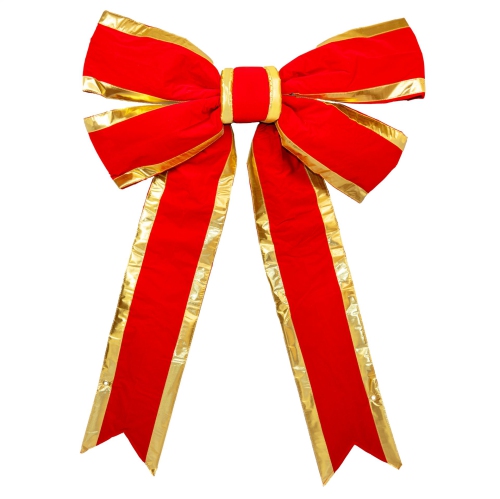 NOVELTY LIGHTS LLC  Novelty Lights 3D Velvet Christmas Bows Holiday Bows Decorations for Wreath Velvet Bows Decor for Christmas Tree Topper, Front